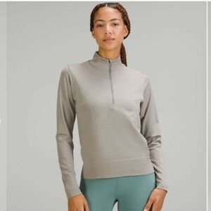 Lululemon Swiftly Relaxed Half Zip Women's size 12 Gray